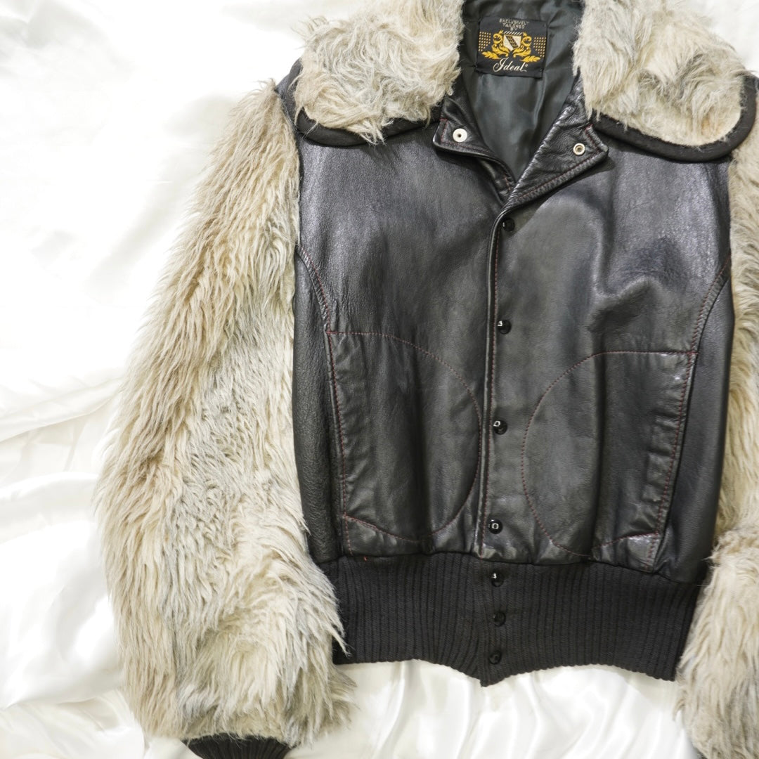 1970's Fur Switch Leather Jacket