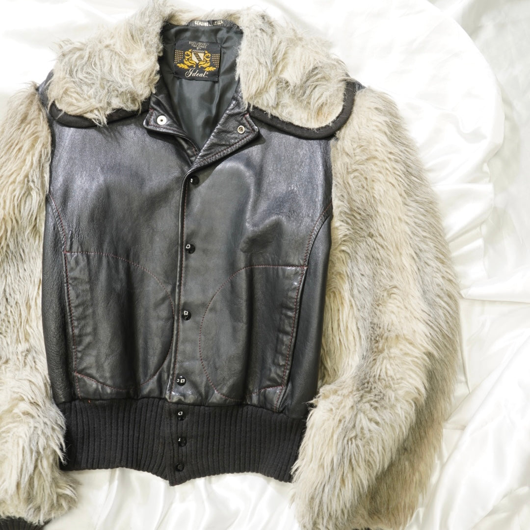 1970's Fur Switch Leather Jacket