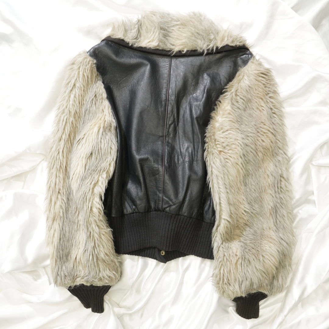 1970's Fur Switch Leather Jacket